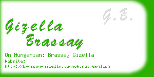 gizella brassay business card